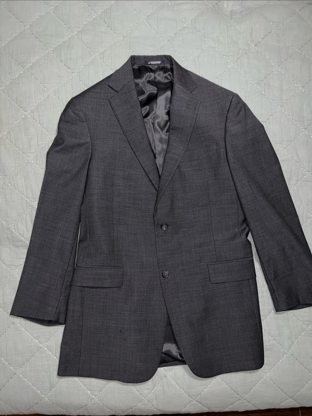 Hart Schaffner Marx Charcoal Gray Two-Button Sport Coat